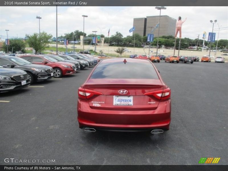 Venetian Red / Gray 2016 Hyundai Sonata Sport