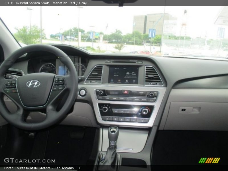 Venetian Red / Gray 2016 Hyundai Sonata Sport