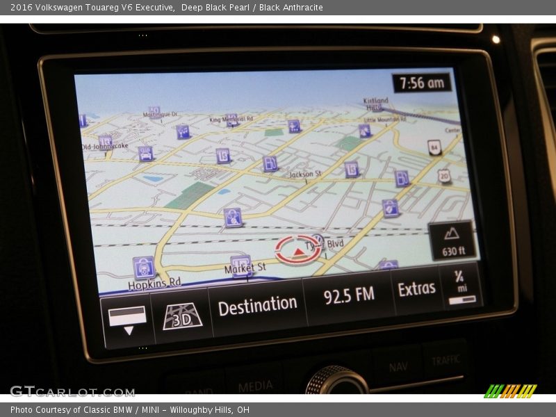 Navigation of 2016 Touareg V6 Executive