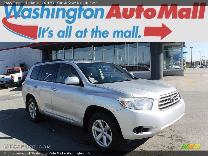 Classic Silver Metallic / Ash 2009 Toyota Highlander V6 4WD