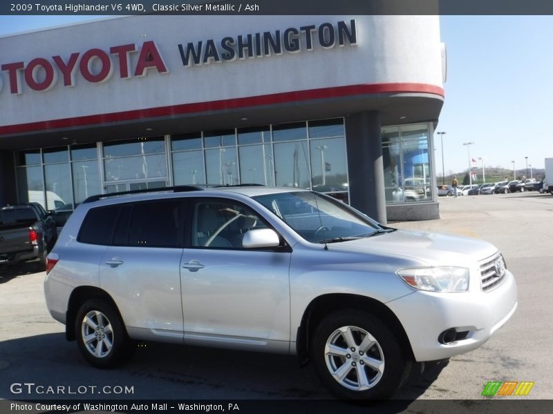 Classic Silver Metallic / Ash 2009 Toyota Highlander V6 4WD