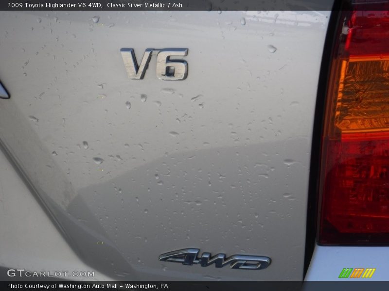 Classic Silver Metallic / Ash 2009 Toyota Highlander V6 4WD