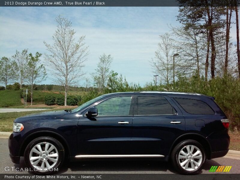 True Blue Pearl / Black 2013 Dodge Durango Crew AWD