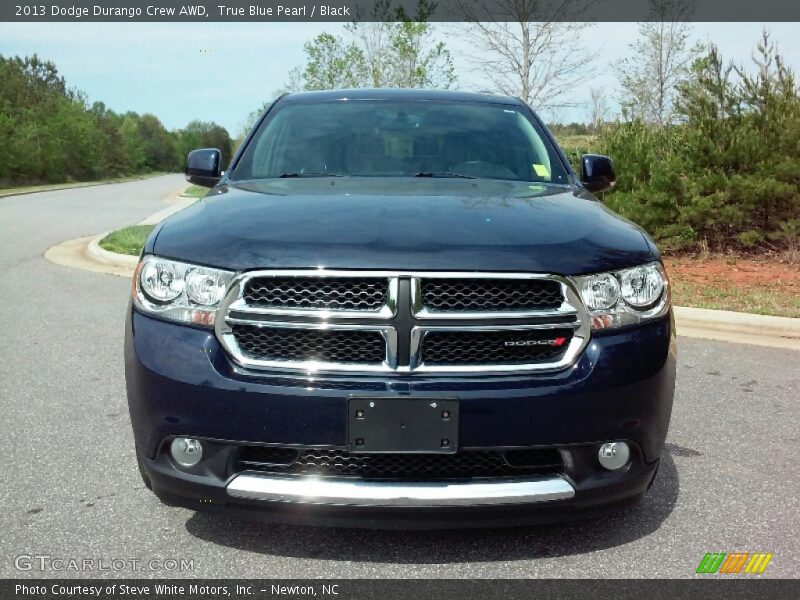 True Blue Pearl / Black 2013 Dodge Durango Crew AWD