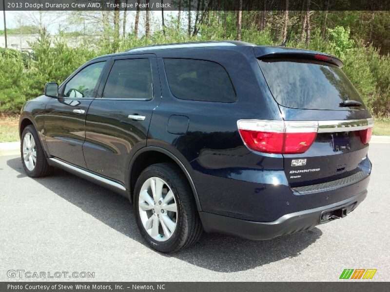 True Blue Pearl / Black 2013 Dodge Durango Crew AWD