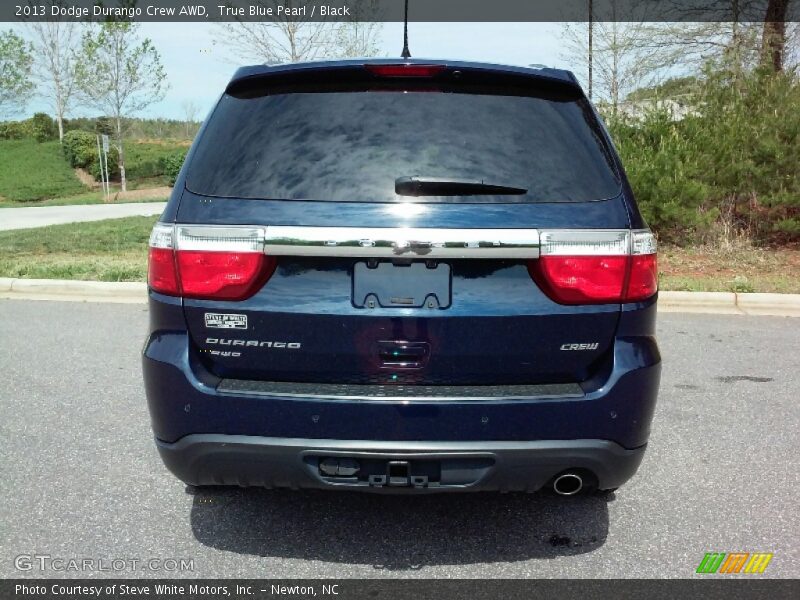 True Blue Pearl / Black 2013 Dodge Durango Crew AWD