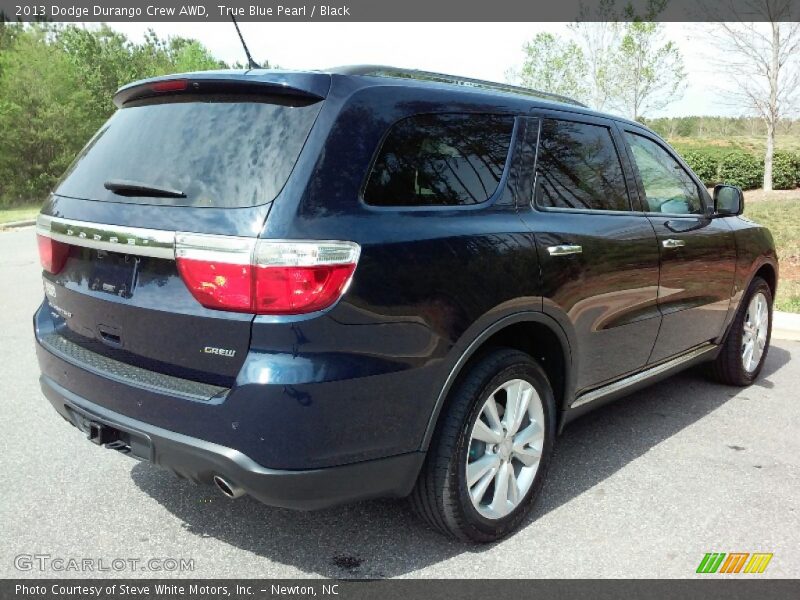 True Blue Pearl / Black 2013 Dodge Durango Crew AWD
