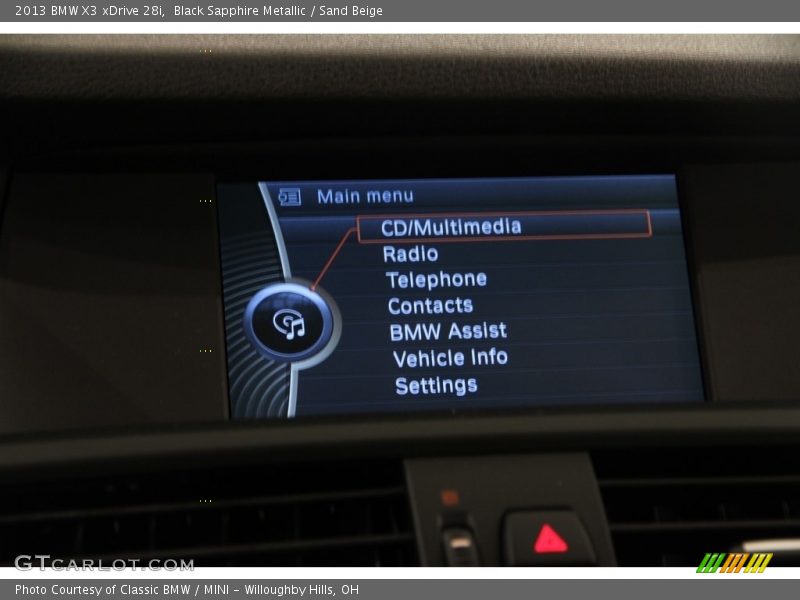 Black Sapphire Metallic / Sand Beige 2013 BMW X3 xDrive 28i