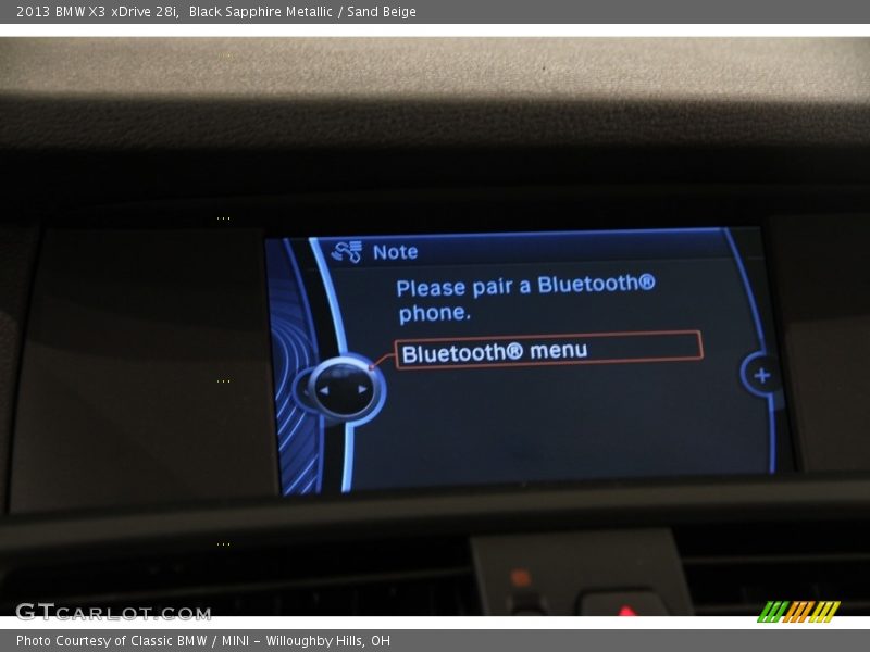 Black Sapphire Metallic / Sand Beige 2013 BMW X3 xDrive 28i