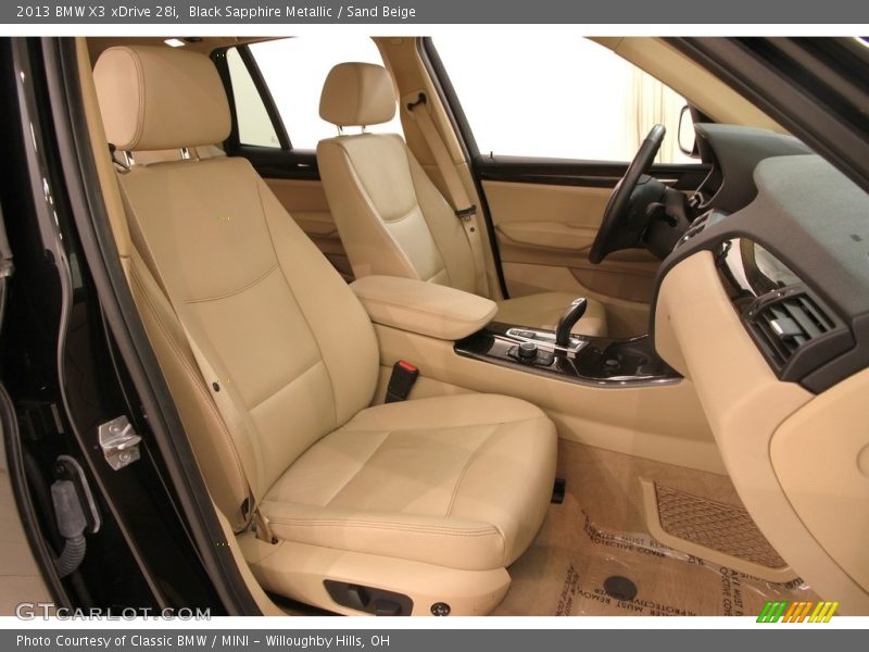 Black Sapphire Metallic / Sand Beige 2013 BMW X3 xDrive 28i
