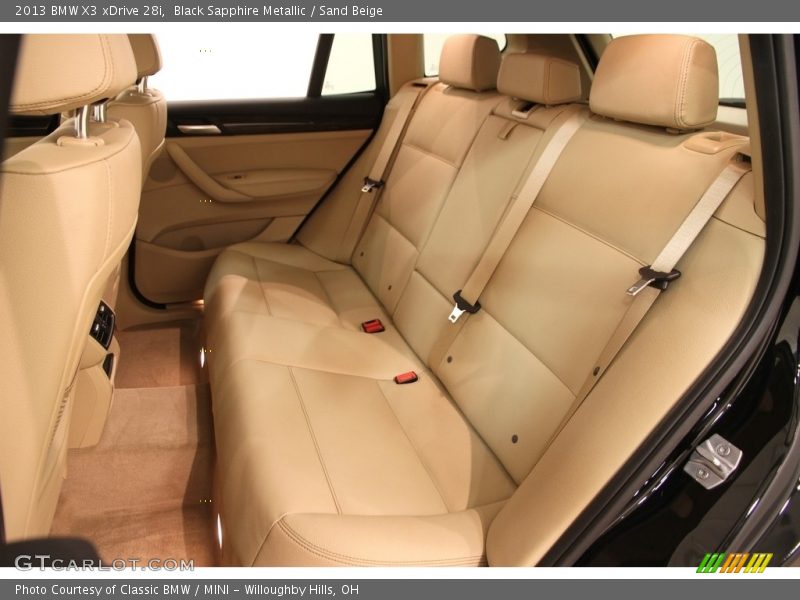 Black Sapphire Metallic / Sand Beige 2013 BMW X3 xDrive 28i