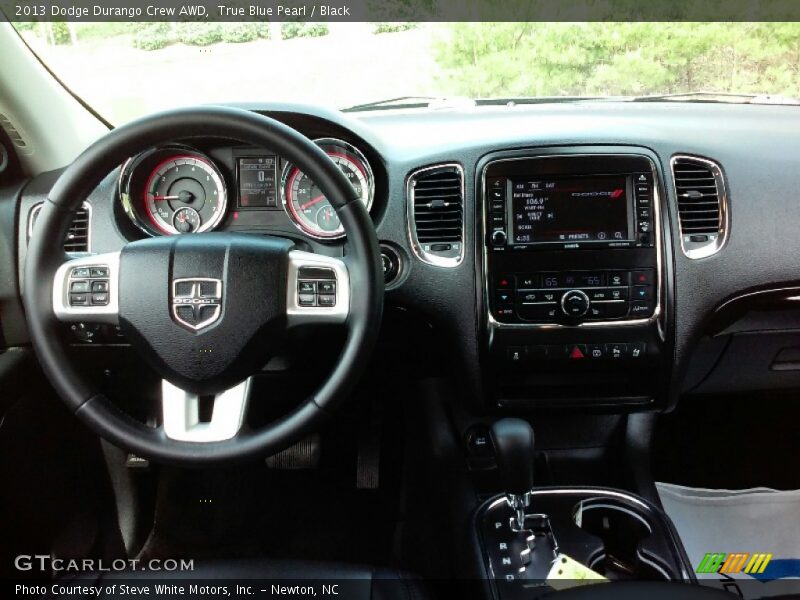 True Blue Pearl / Black 2013 Dodge Durango Crew AWD