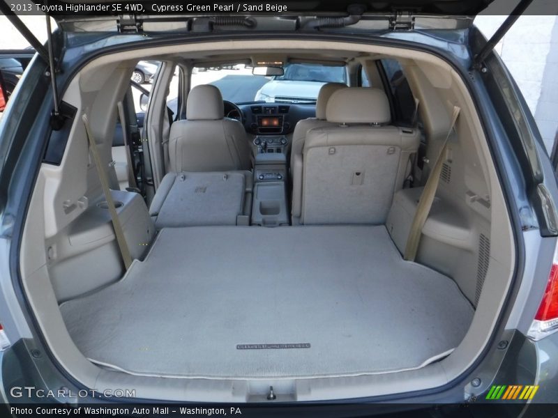Cypress Green Pearl / Sand Beige 2013 Toyota Highlander SE 4WD
