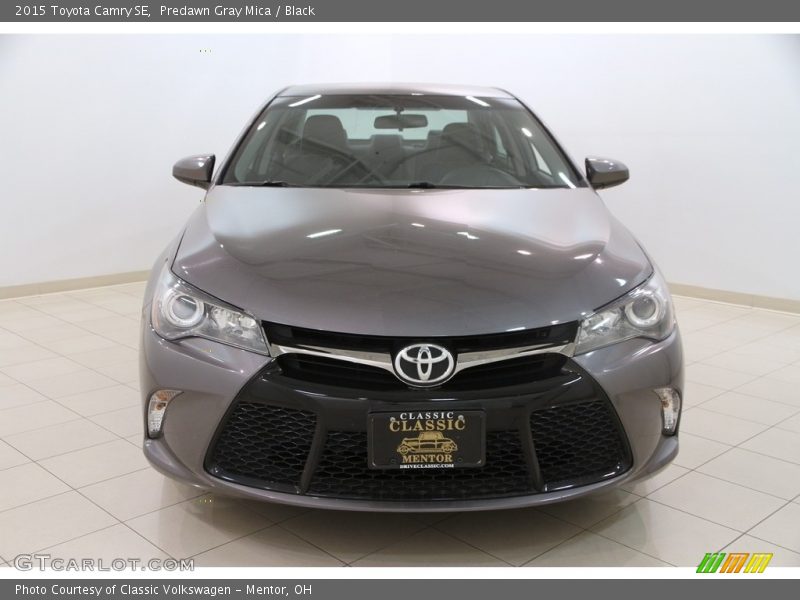 Predawn Gray Mica / Black 2015 Toyota Camry SE