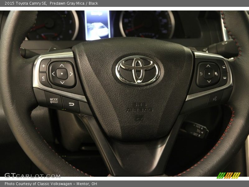 Predawn Gray Mica / Black 2015 Toyota Camry SE