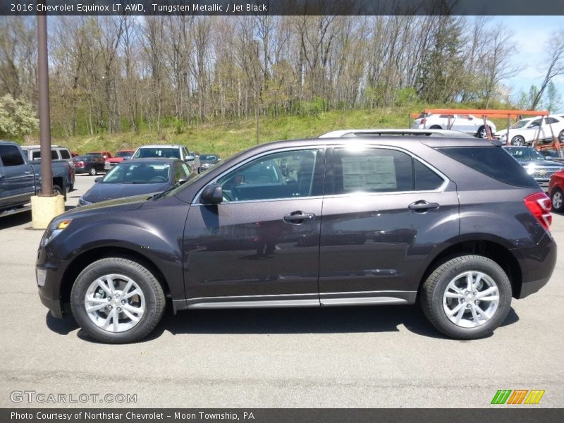 Tungsten Metallic / Jet Black 2016 Chevrolet Equinox LT AWD