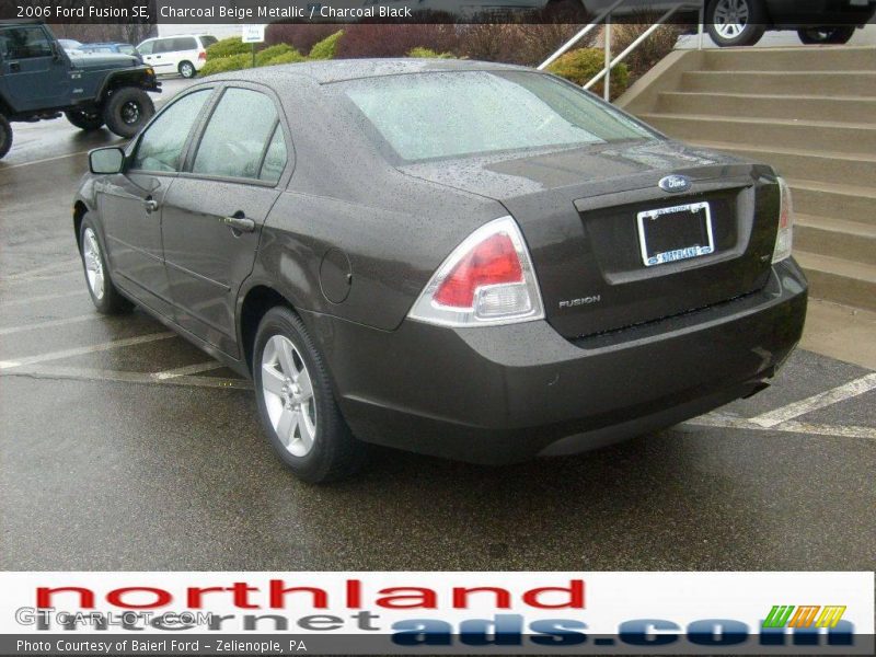 Charcoal Beige Metallic / Charcoal Black 2006 Ford Fusion SE