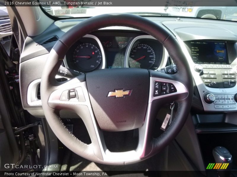 Tungsten Metallic / Jet Black 2016 Chevrolet Equinox LT AWD