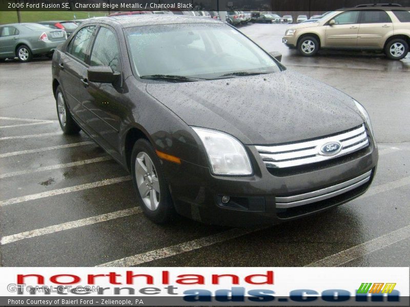 Charcoal Beige Metallic / Charcoal Black 2006 Ford Fusion SE
