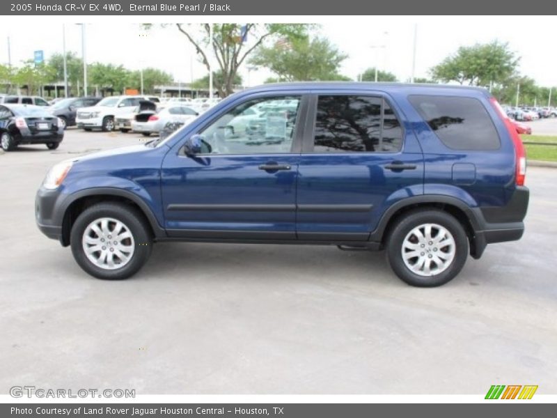 Eternal Blue Pearl / Black 2005 Honda CR-V EX 4WD