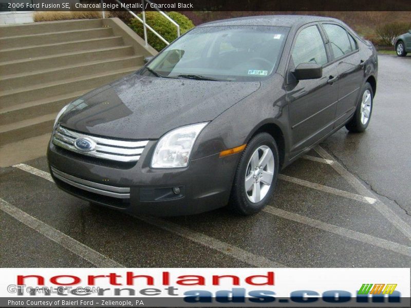 Charcoal Beige Metallic / Charcoal Black 2006 Ford Fusion SE