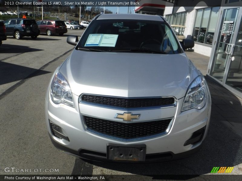 Silver Ice Metallic / Light Titanium/Jet Black 2013 Chevrolet Equinox LS AWD