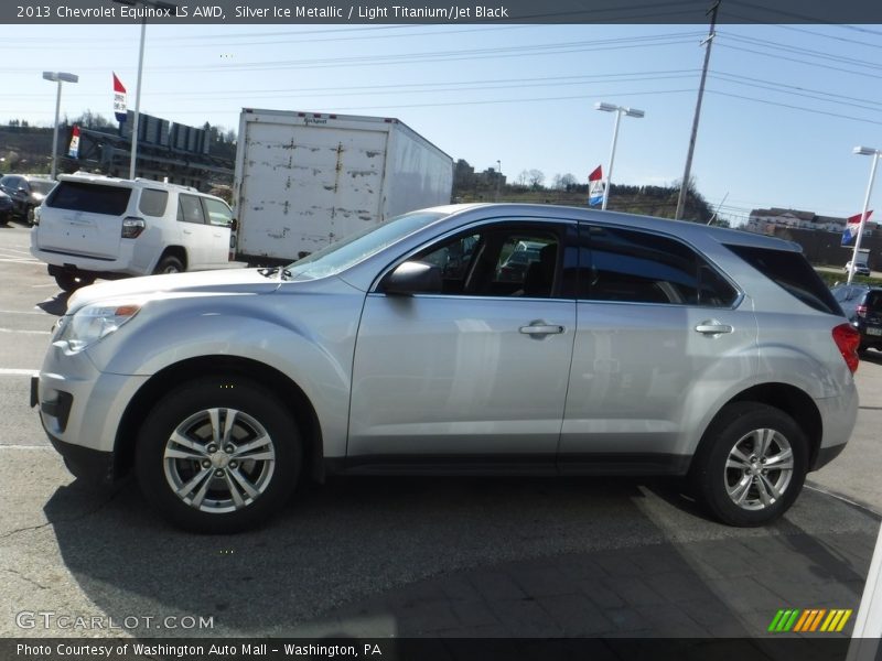 Silver Ice Metallic / Light Titanium/Jet Black 2013 Chevrolet Equinox LS AWD