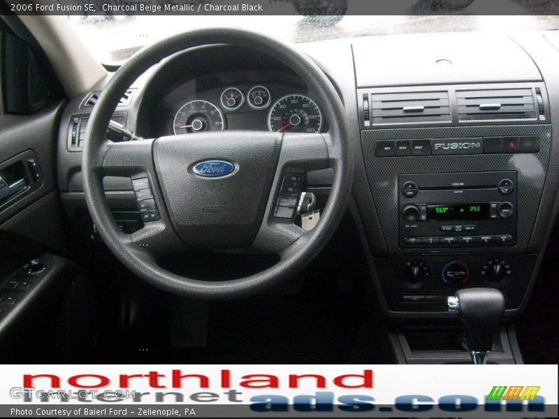 Charcoal Beige Metallic / Charcoal Black 2006 Ford Fusion SE