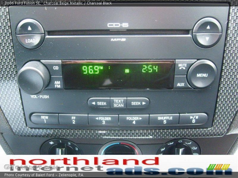 Charcoal Beige Metallic / Charcoal Black 2006 Ford Fusion SE