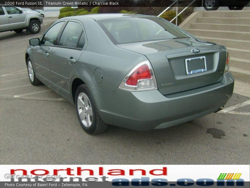 Titanium Green Metallic / Charcoal Black 2006 Ford Fusion SE