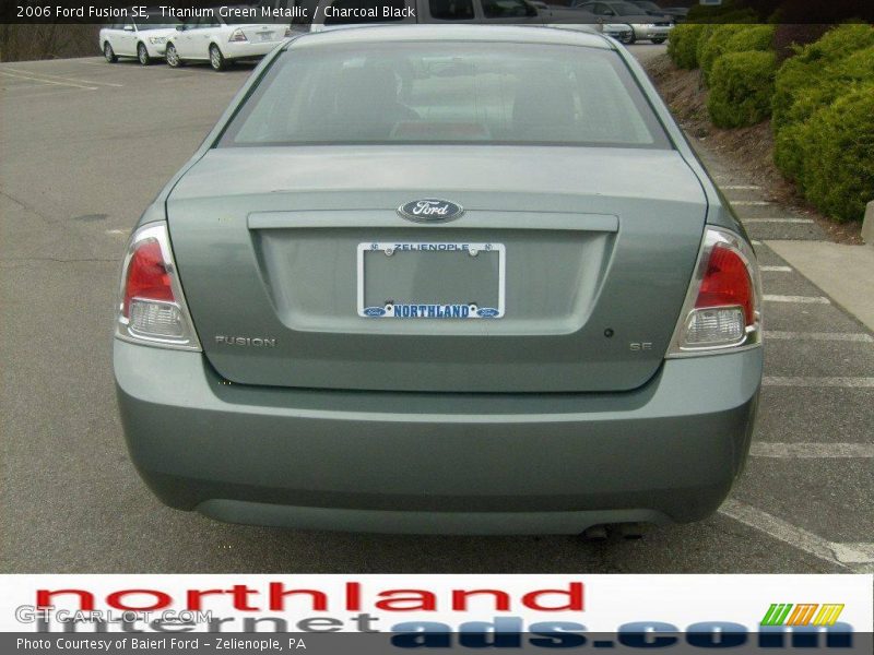 Titanium Green Metallic / Charcoal Black 2006 Ford Fusion SE