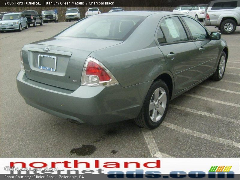 Titanium Green Metallic / Charcoal Black 2006 Ford Fusion SE