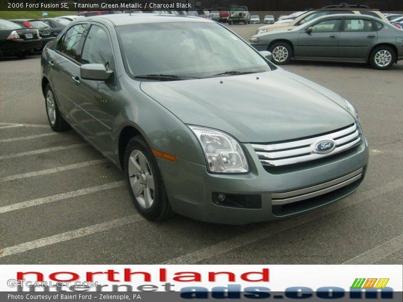 Titanium Green Metallic / Charcoal Black 2006 Ford Fusion SE