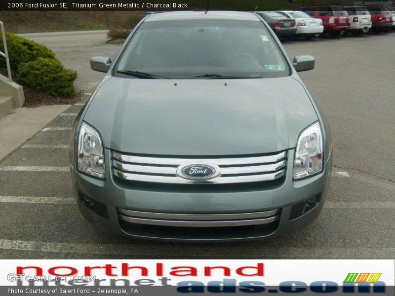 Titanium Green Metallic / Charcoal Black 2006 Ford Fusion SE