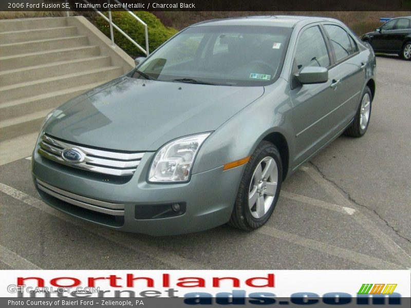 Titanium Green Metallic / Charcoal Black 2006 Ford Fusion SE