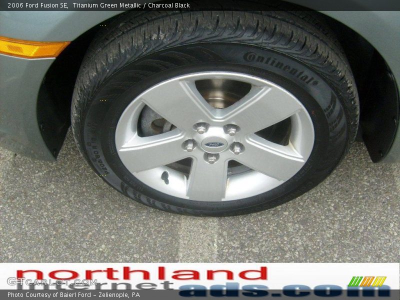 Titanium Green Metallic / Charcoal Black 2006 Ford Fusion SE