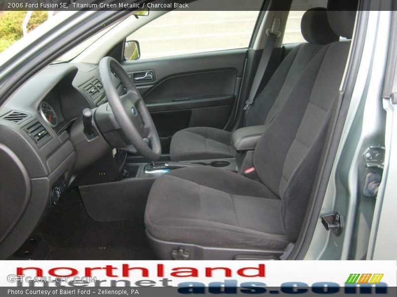 Titanium Green Metallic / Charcoal Black 2006 Ford Fusion SE
