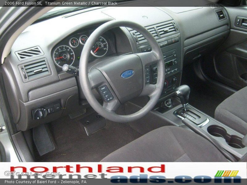 Titanium Green Metallic / Charcoal Black 2006 Ford Fusion SE