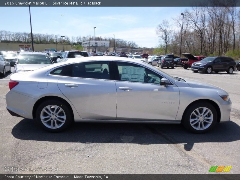Silver Ice Metallic / Jet Black 2016 Chevrolet Malibu LT
