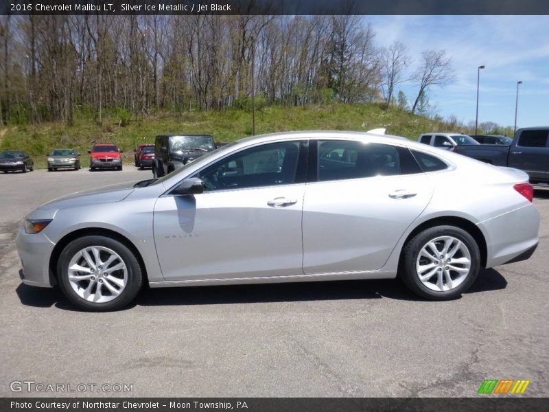 Silver Ice Metallic / Jet Black 2016 Chevrolet Malibu LT