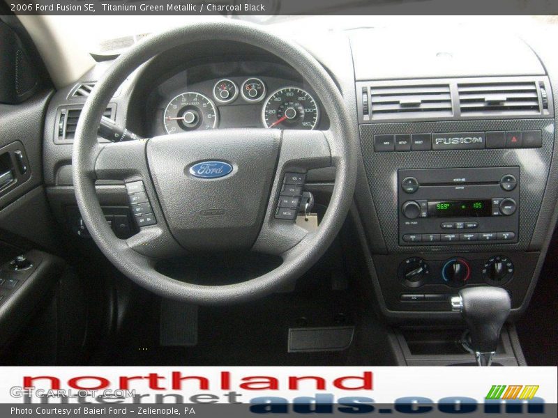 Titanium Green Metallic / Charcoal Black 2006 Ford Fusion SE