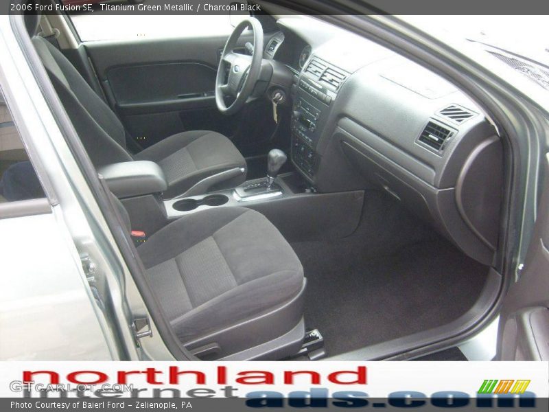 Titanium Green Metallic / Charcoal Black 2006 Ford Fusion SE