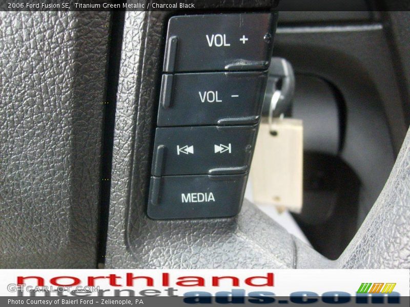 Titanium Green Metallic / Charcoal Black 2006 Ford Fusion SE