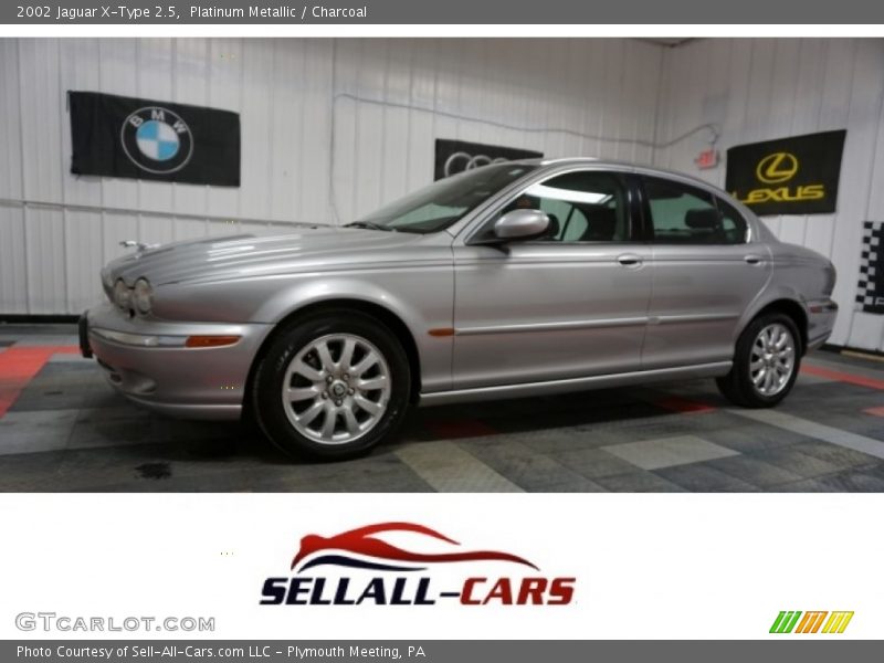 Platinum Metallic / Charcoal 2002 Jaguar X-Type 2.5
