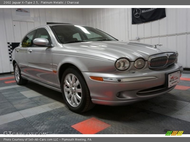 Platinum Metallic / Charcoal 2002 Jaguar X-Type 2.5