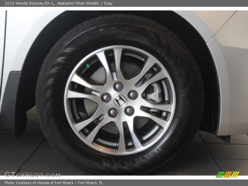 Alabaster Silver Metallic / Gray 2013 Honda Odyssey EX-L