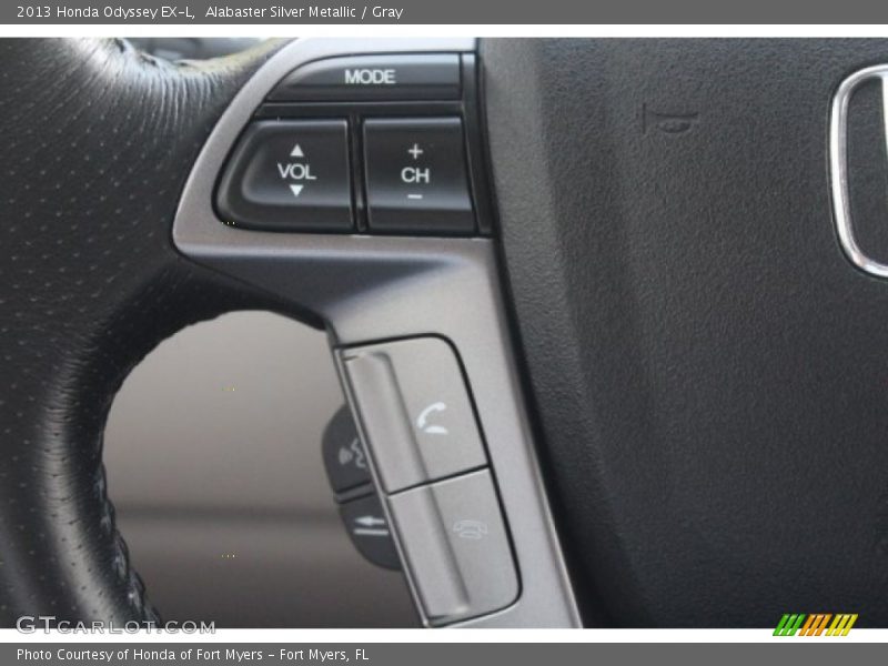 Alabaster Silver Metallic / Gray 2013 Honda Odyssey EX-L