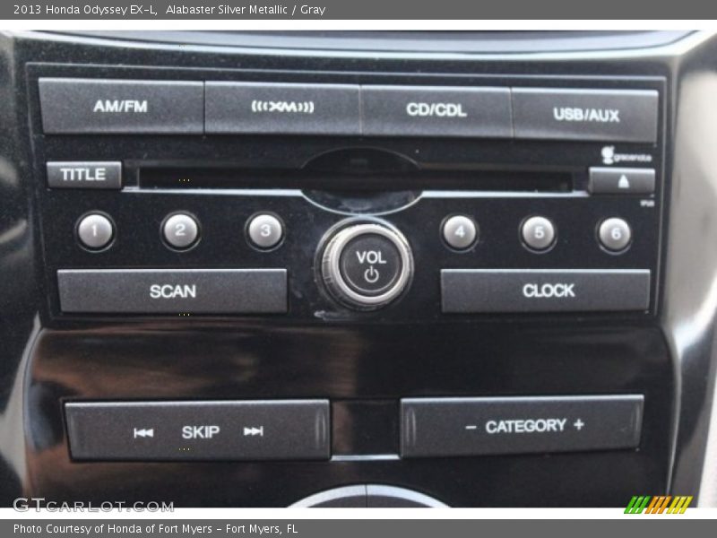 Alabaster Silver Metallic / Gray 2013 Honda Odyssey EX-L