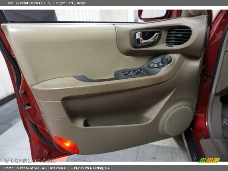 Canyon Red / Beige 2005 Hyundai Santa Fe GLS
