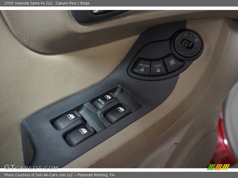 Canyon Red / Beige 2005 Hyundai Santa Fe GLS